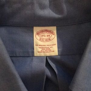 new! Men’s 17.5-34 brooks brothers button up shirt